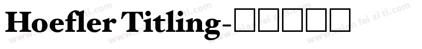 Hoefler Titling字体转换